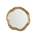 Decoratieve ronde wandspiegel 75x75cm met gouden lijst Felipe Aanbieding