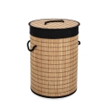 Ronde bamboe wasmand met zwarte voering 35x50 Sintia Aanbieding