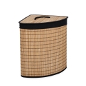 Hoek wasmand van bamboe met zwarte voering 35x35x50 Sintia Verkoop