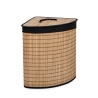 Hoek wasmand van bamboe met zwarte voering 35x35x50 Sintia Verkoop