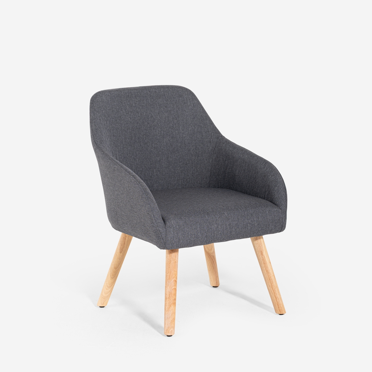 Fauteuil in Scandinavische stijl voor keuken/eetkamer grijs Yamori
 Aanbieding