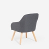 Fauteuil in Scandinavische stijl voor keuken/eetkamer grijs Yamori
 Aanbod
