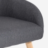 Fauteuil in Scandinavische stijl voor keuken/eetkamer grijs Yamori
 Korting