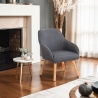 Fauteuil in Scandinavische stijl voor keuken/eetkamer grijs Yamori
 Verkoop