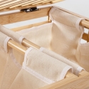 Bamboe wasmand met 2 uitneembare zakken 50x60cm Cayden Aanbod