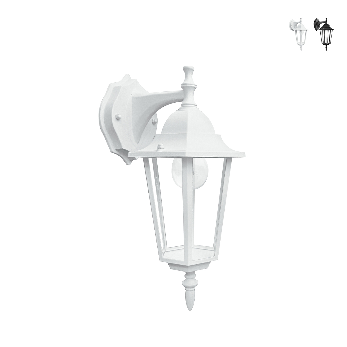 Wandlamp voor buiten met glazen diffuser IP44 Milano Korting
