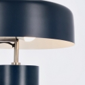 Vintage blauw metalen bureaulamp Kaithal Korting