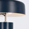 Vintage blauw metalen bureaulamp Kaithal Korting