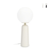 Moderne design tafellamp met ronde matglazen lampenkap Delphine Aanbieding