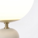 Moderne design tafellamp met ronde matglazen lampenkap Delphine Aanbod