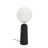 Moderne design tafellamp met ronde matglazen lampenkap Delphine Afmetingen