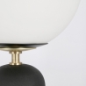 Moderne design tafellamp met ronde matglazen lampenkap Delphine Model