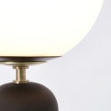 Moderne design tafellamp met ronde matglazen lampenkap Delphine Keuze