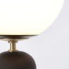 Moderne design tafellamp met ronde matglazen lampenkap Delphine Keuze