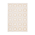 Vloerkleed met cirkelpatroon crème geel 200x290cm Zina Aanbieding