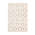 Vloerkleed met cirkelpatroon crème geel 200x290cm Zina Aanbieding