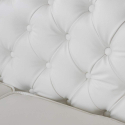 Kunstleren 2-zitsbank in Chesterfield-design 