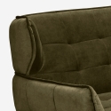 Design 2-zitsbank in velvet stof met capitonné-stijl Vaaru Korting