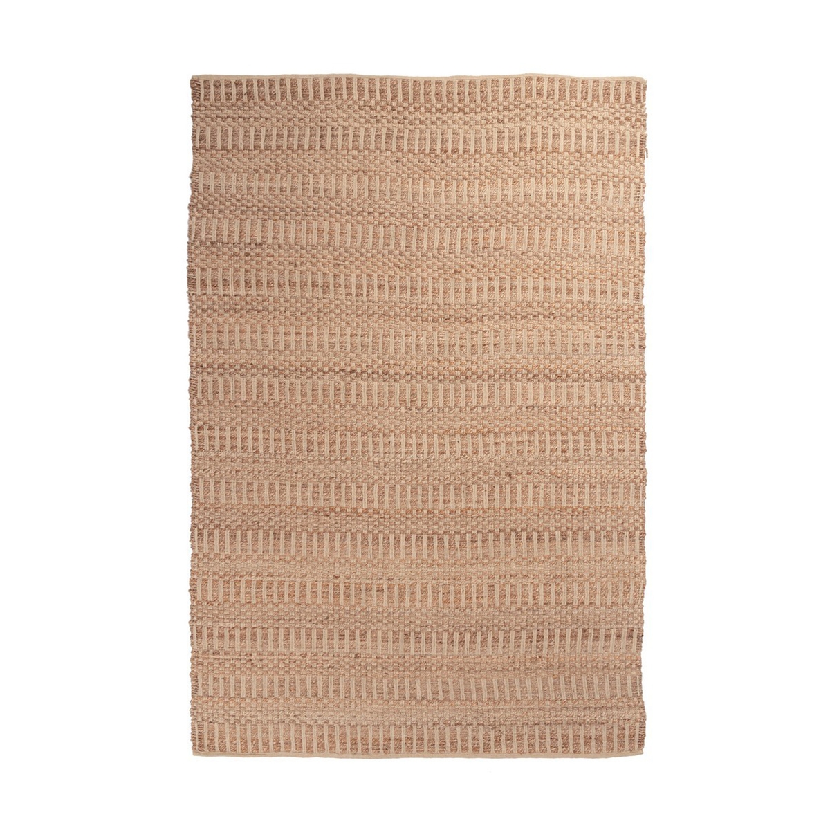 Handgeknoopte jute-katoen vloerkleed voor woonkamer 200x300 Ruanda Aanbieding
