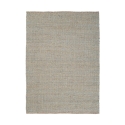 Rechthoekig vloerkleed 200x300 blauw voor woonkamer in jute en katoen Ruanda Aanbieding
