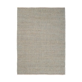 Rechthoekig vloerkleed 200x300 blauw voor woonkamer in jute en katoen Ruanda Aanbieding