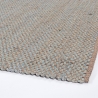 Rechthoekig vloerkleed 200x300 blauw voor woonkamer in jute en katoen Ruanda Verkoop