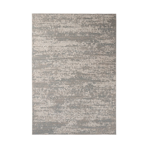 Moderne woonkamer vloerkleed 160x230 polyester lichtblauw crème Silva Aanbieding
