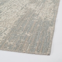 Moderne woonkamer vloerkleed 160x230 polyester lichtblauw crème Silva Verkoop