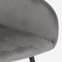 Fluwelen fauteuil met armleuningen Karta Voorraad