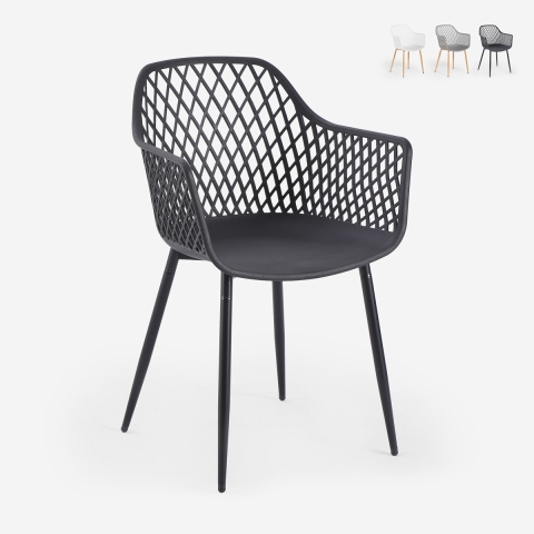 Moderne design stoel in polypropyleen met armleuningen Vetra Aanbieding