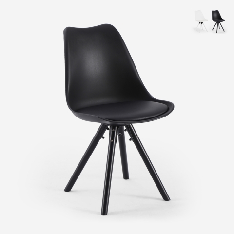 Moderne stoel voor eetkamer en keuken in Scandinavische stijl Dorva Aanbieding