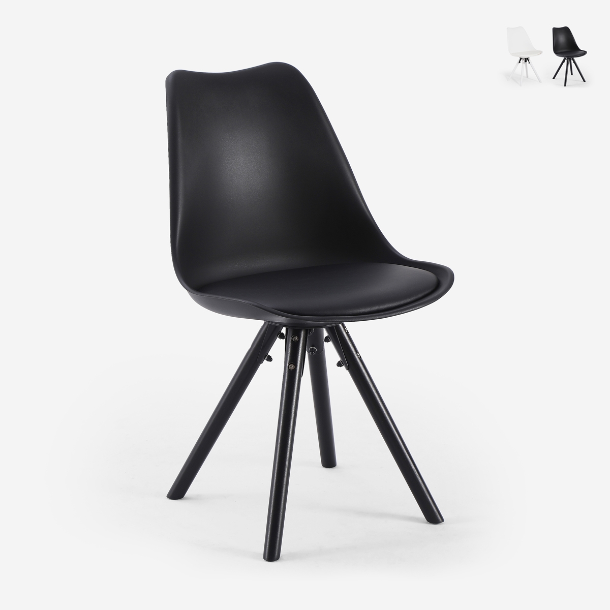 Moderne stoel voor eetkamer en keuken in Scandinavische stijl Dorva Aanbieding Moderne stoel voor eetkamer en keuken in Scandinavische stijl Dorva Aanbieding