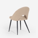 Elegante gewatteerde design stoel Jarla Verkoop