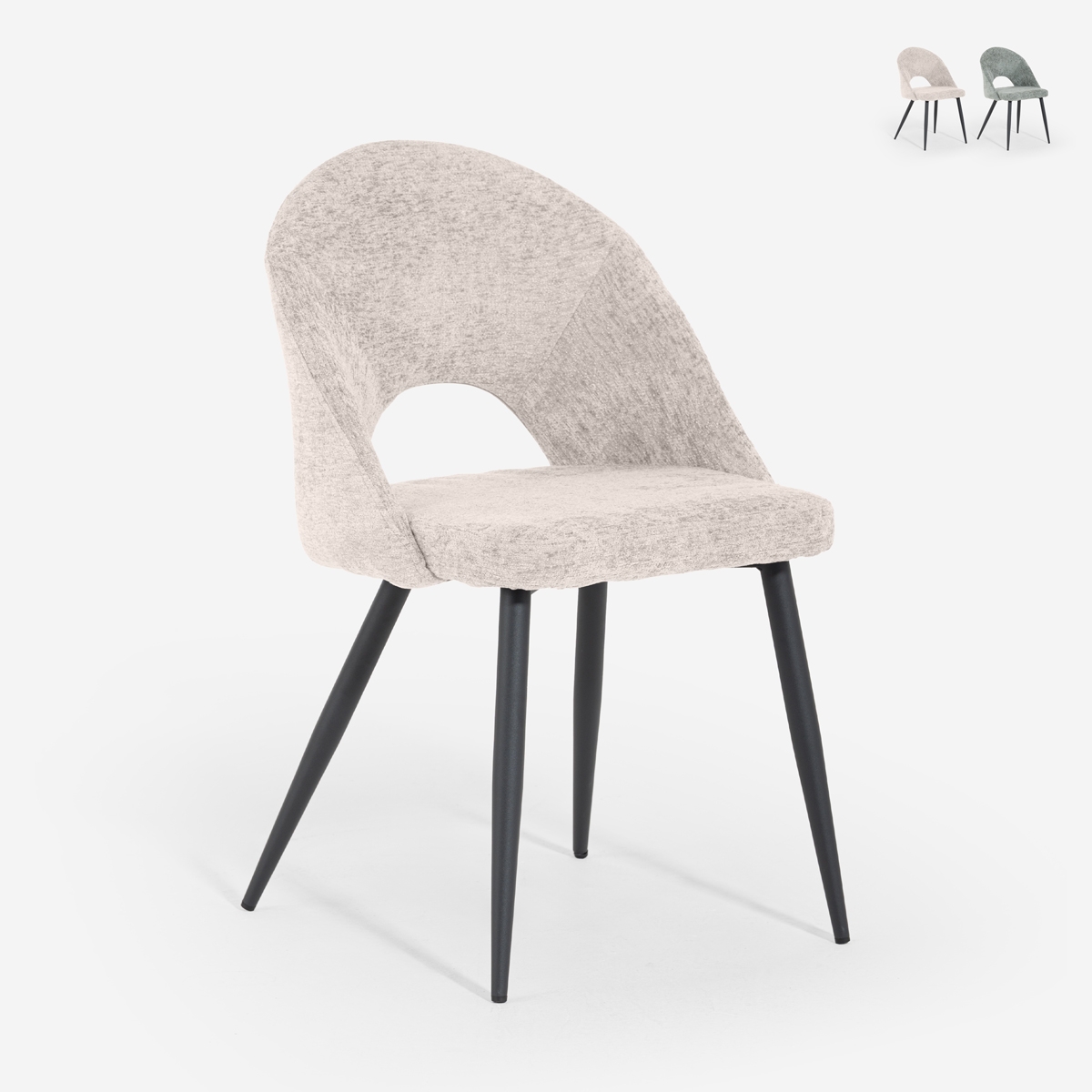 Moderne chenille stoel Lotur