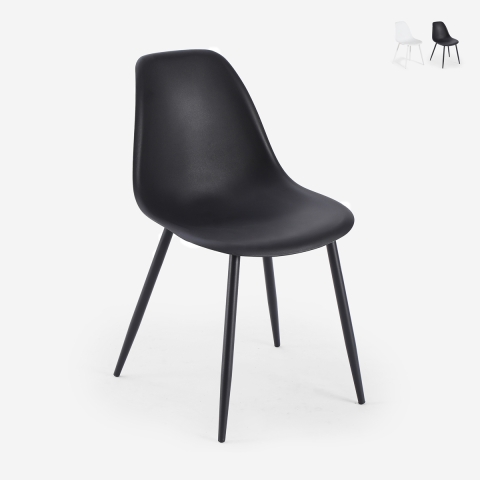 Elegante polypropyleen stoel voor keuken en eetkamer Lusar Aanbieding