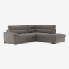 Moderne hoekbank 3-zits in stof met rechtszijdige chaise longue Rocca Aanbod