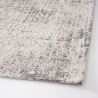 Moderne rechthoekige woonkamer vloerkleed 155x230cm zilvergrijs Suri Verkoop