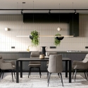 Moderne rechthoekige woonkamer vloerkleed 155x230cm zilvergrijs Suri Korting