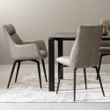 Moderne rechthoekige woonkamer vloerkleed 155x230cm zilvergrijs Suri Catalogus