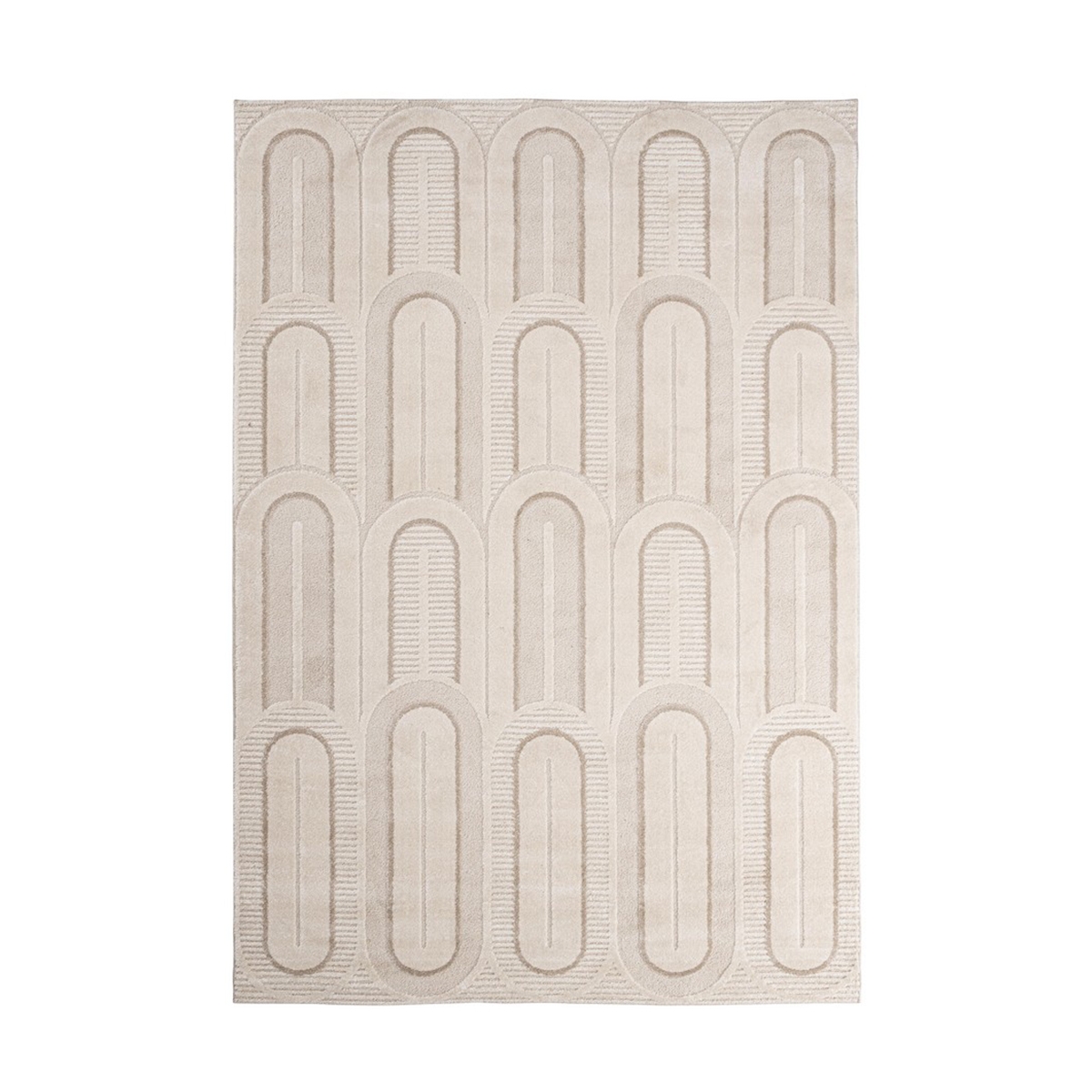 Modern vloerkleed 200x290cm voor woonkamer slaapkamer crème grijs Zina Aanbieding Modern vloerkleed 200x290cm voor woonkamer slaapkamer crème grijs Zina Aanbieding