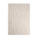 Moderne vloerkleed voor woonkamer of slaapkamer 160x230 crème grijs Zina Aanbieding