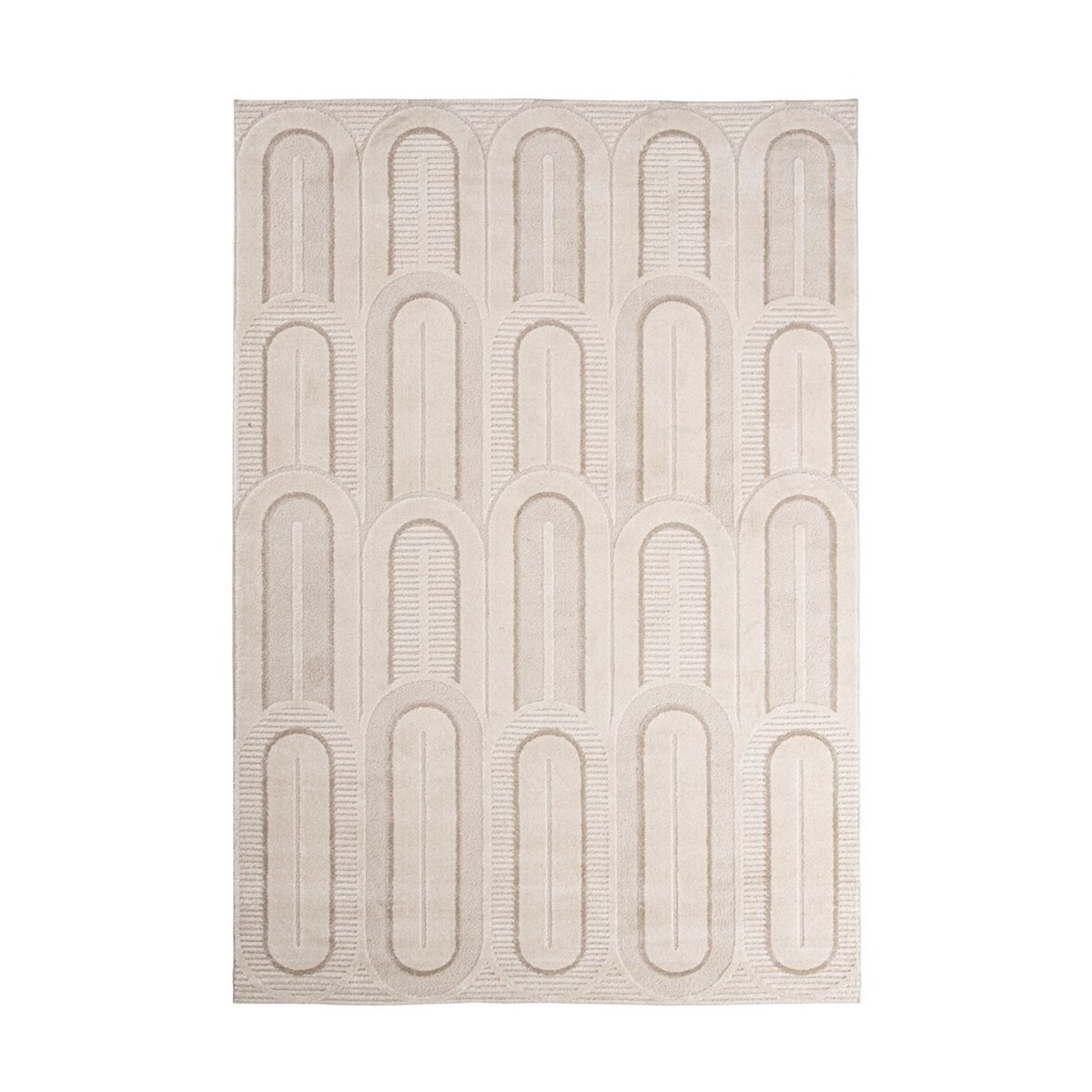 Moderne vloerkleed voor woonkamer of slaapkamer 160x230 crème grijs Zina Aanbieding Moderne vloerkleed voor woonkamer of slaapkamer 160x230 crème grijs Zina Aanbieding