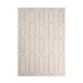 Moderne vloerkleed voor woonkamer of slaapkamer 160x230 crème grijs Zina Aanbieding