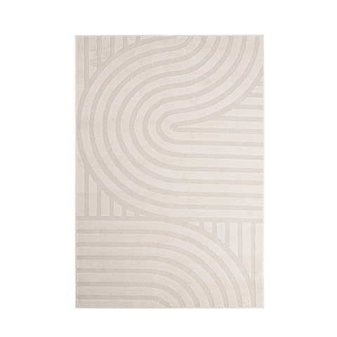 Modern vloerkleed voor woonkamer en slaapkamer 200x290cm crème Zina Aanbieding