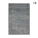 Moderne woonkamer tapijt 160x230cm blauw beige in viscose wol Arena Aanbieding