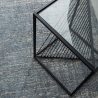 Moderne woonkamer tapijt 160x230cm blauw beige in viscose wol Arena Aanbod