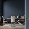 Moderne woonkamer tapijt 160x230cm blauw beige in viscose wol Arena Model