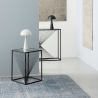 Moderne woonkamer tapijt 160x230cm blauw beige in viscose wol Arena Korting