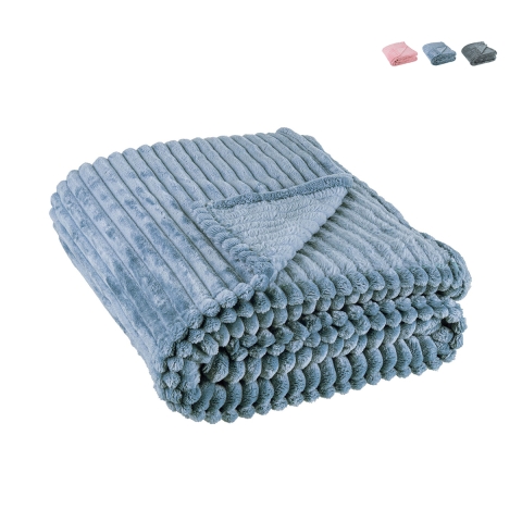 Fleece deken polyester woonkamer slaapkamer 150x200 Rachele Aanbieding