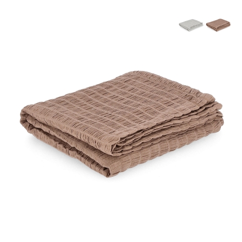 Katoenen plaid voor bad, woonkamer en slaapkamer 130x170 Keyah Aanbieding